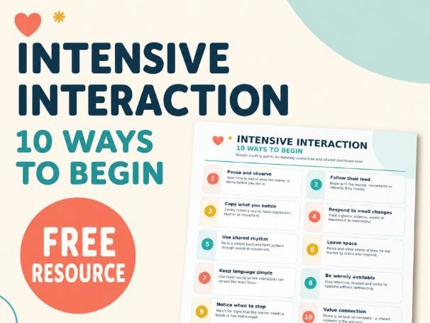 FREE Intensive Interaction Poster – 10 Ways to Begin | SEND PMLD Staff Quick Guide