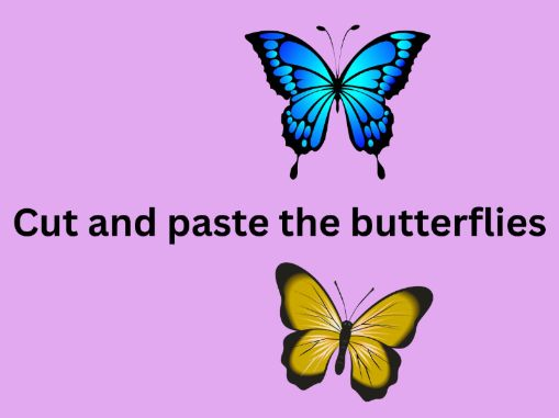 Count, cut, and paste the Butterflies in the Jar-EYFS