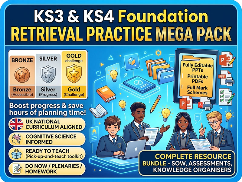 KS3 & KS4 Foundation Maths | Retrieval Practice Mega Pack