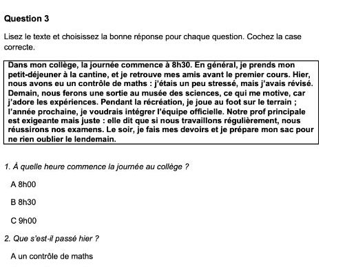 Cambridge IGCSE French Exam preparation pack : L'école + 3 tenses practice