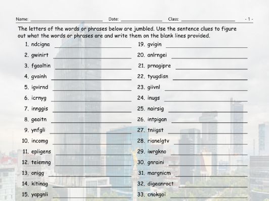 future perfect continuous tense jumbled words worksheet teaching