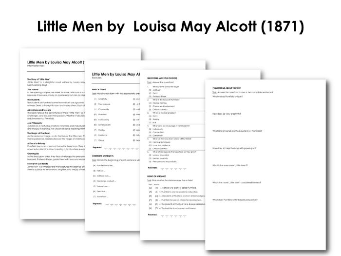 Little Men by Louisa May Alcott (1871) | Teaching Resources
