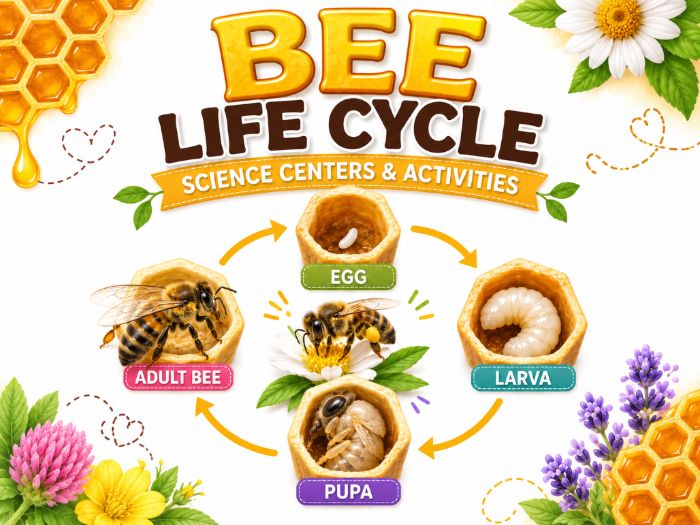 Bee Life Cycle Worksheets & Science Activities | Honey Bee Life Cycle | Kindergarten–2nd Grade
