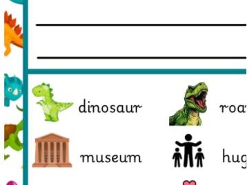 Differentiated Dinosaur Letter Writing Templates