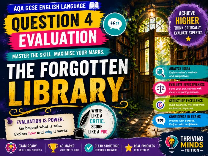 GCSE English Language Question 4 Evaluation - The Forgotten Library