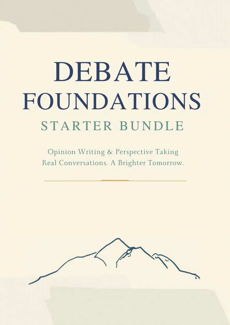 Debate Foundations Starter Bundle | 26 Lessons + Speaking and Perspective Cards
