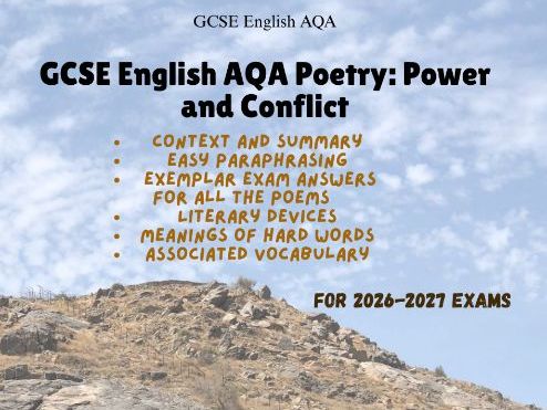 GCSE English AQA Poetry: Power and Conflict - Revision Guide