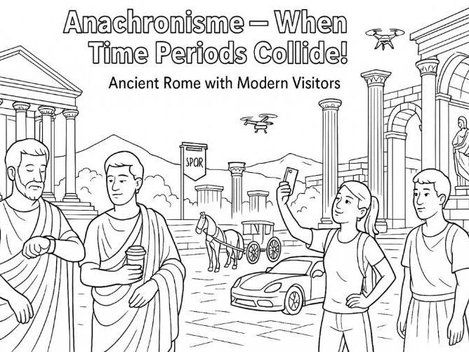 What is an Anachronism Coloring Picture Bundle