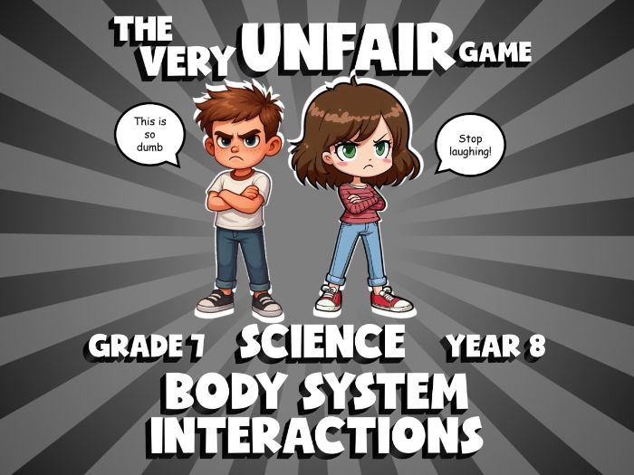 Body System Interactions VERY UNFAIR GAME | No-Prep Year 8 Science Review Activity