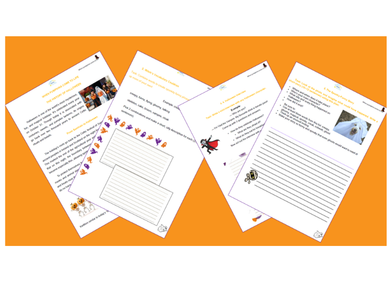 Spookily Funny Halloween — Creative Halloween Worksheet for Kids