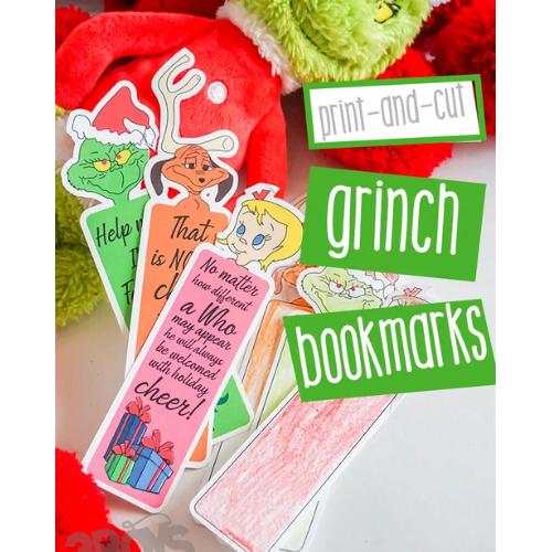Printable Grinch Bookmarks For Kids Teaching Resources