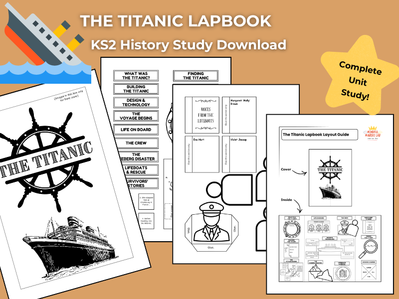 The Titanic KS2 History Activities | Lapbook