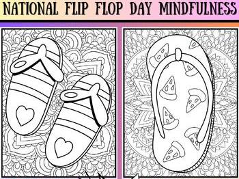 Embrace Mindfulness on National Flip Flop Day | 18 Relaxing Coloring Pages