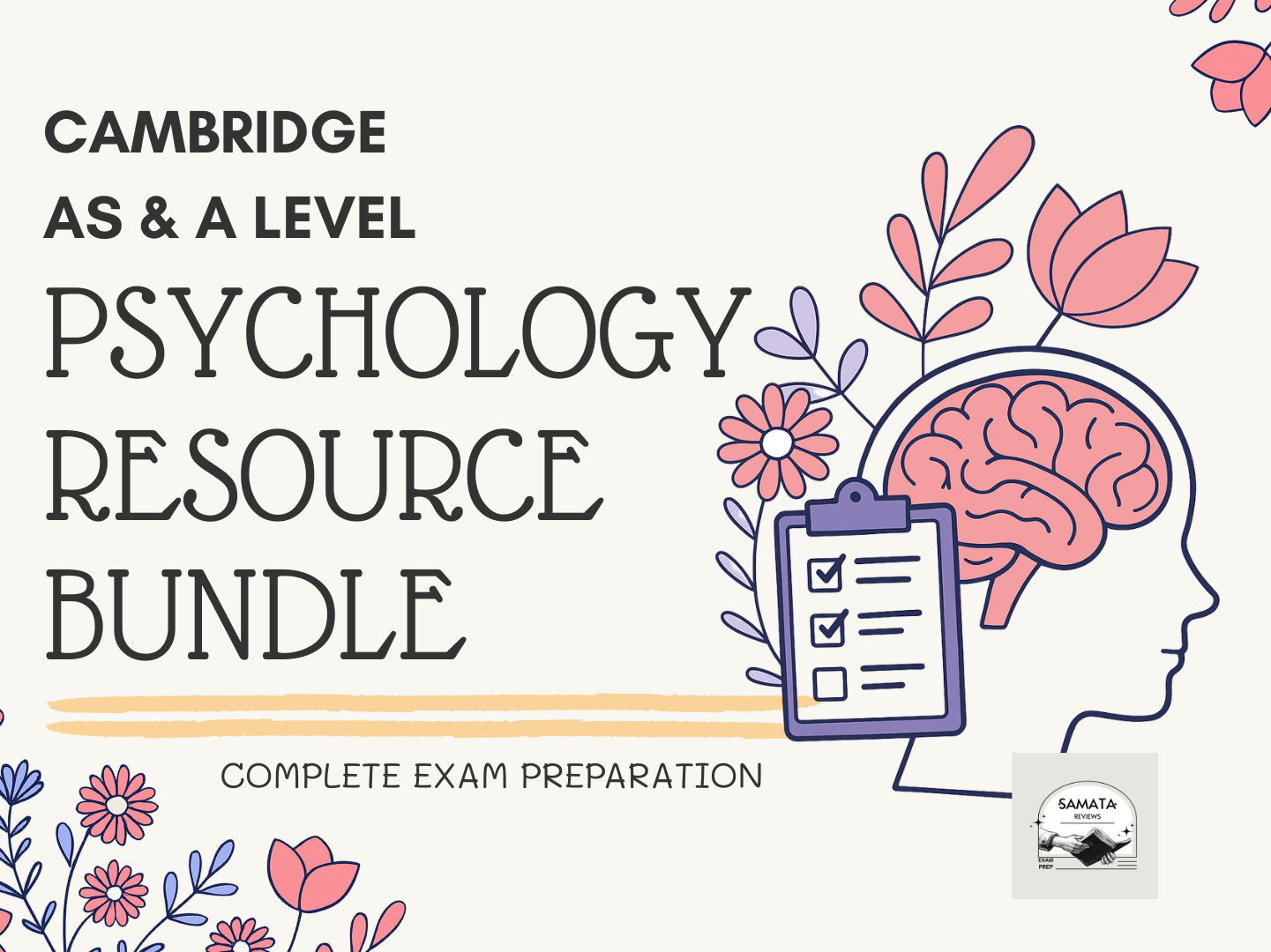 Complete A Level Psychology 9990 Master Revision Bundle – Papers 1, 2, 3 & 4 - Complete Exam Preparation Bundle: All 4 Papers Teaching & Revision Guide