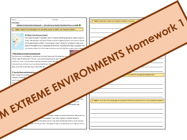 EE - The Atacama Desert Homework 1
