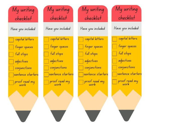 Writing checklist