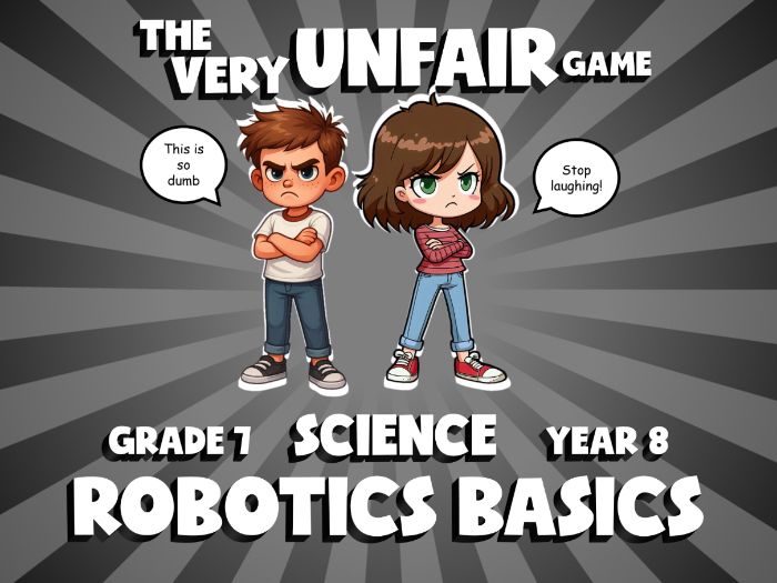 Robotics Basics VERY UNFAIR GAME | No-Prep Year 8 Science Review Activity