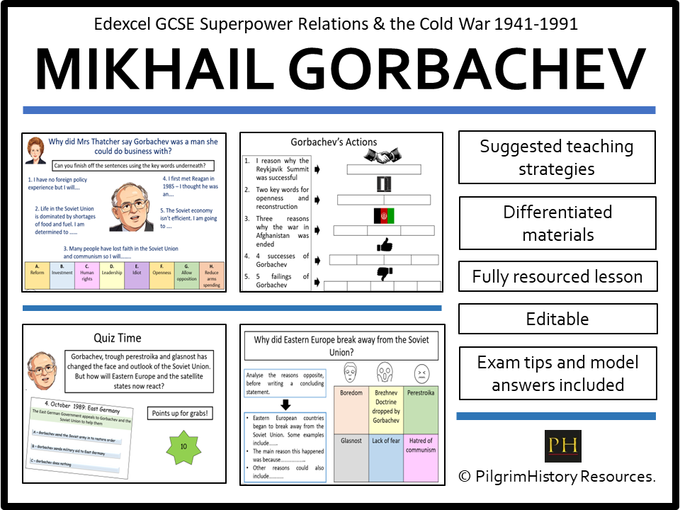 Edexcel GCSE Cold War: Gorbachev’s Reforms - Glasnost & Perestroika
