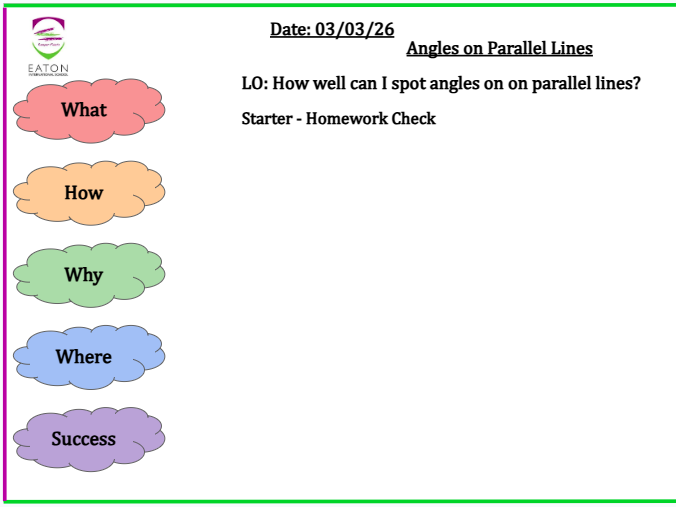 Angles on Parallel Lines