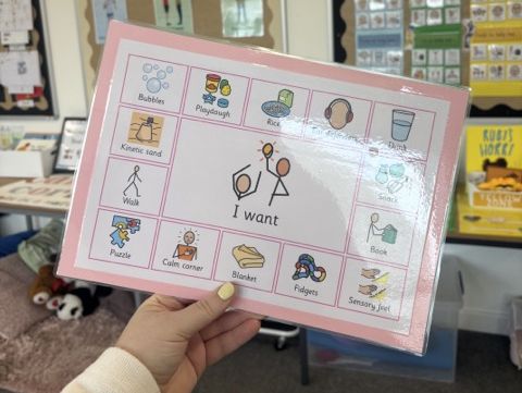 “I Want” Communication Board | AAC Visual Support