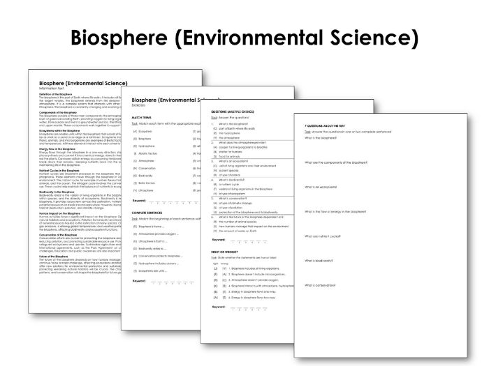 Biosphere (Environmental Science) | Teaching Resources