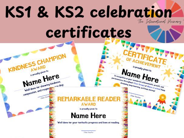 Editable Award Certificates | Primary School Certificates | KS1 & KS2 Achievement Awards