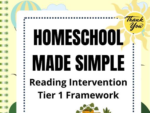 Tier 1 Reading Intervention Framework | Grades 3rd-5th