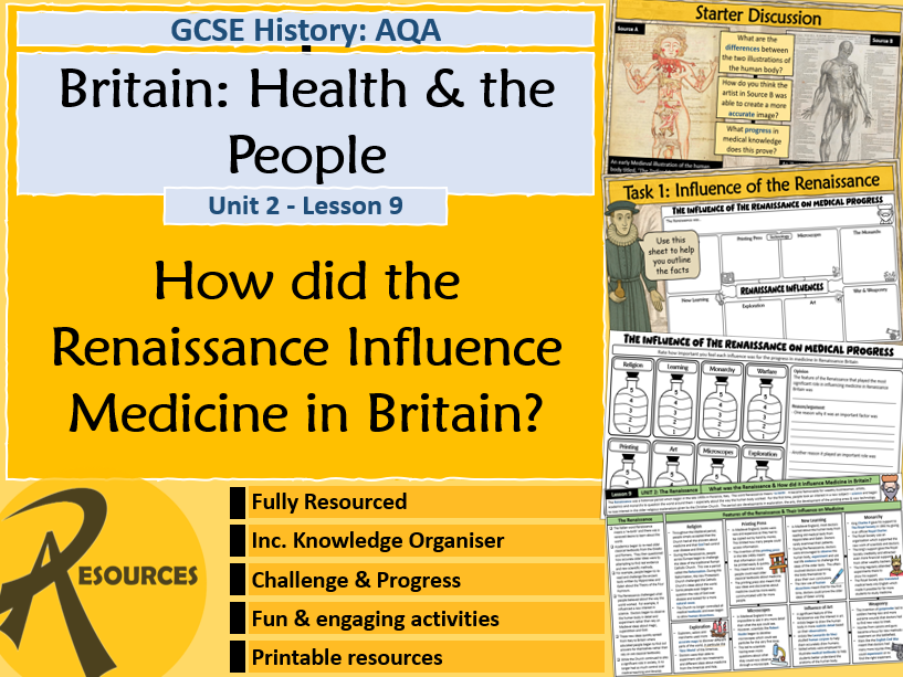 Renaissance Influence on Medicine in Britain - AQA GCSE History - L.9
