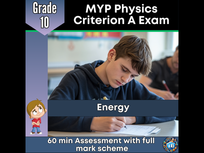 MYP Grade 10 Physics: Criterion A Exam - Energy - 2026