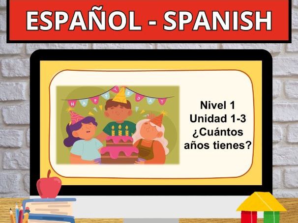 Clases en Español Spanish Curriculum Online - L1-U1-3 Números Años