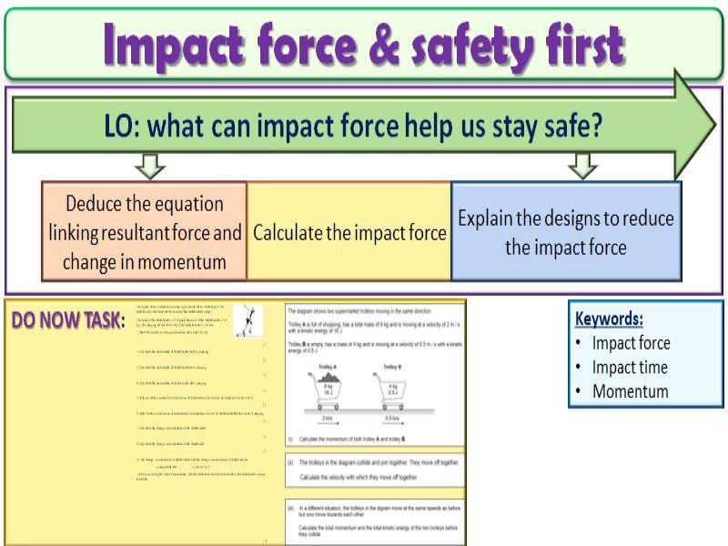 GCSEImpact force & Safety first Teaching Resources