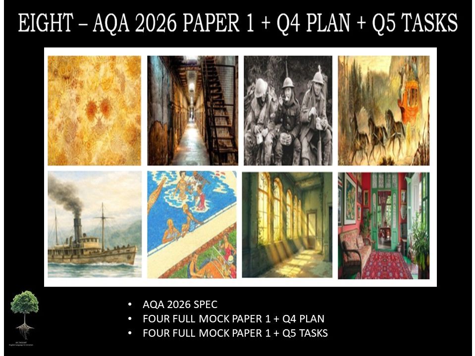 EIGHT - PAPER 1 | 2026 FULL MOCKS | + Q4 PLAN | + Q5 TASKS