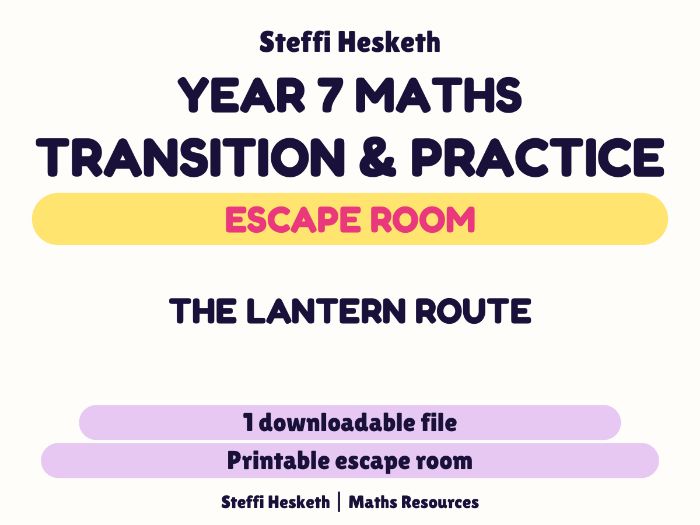 Year 7 Maths Halloween Escape Room – The Lantern Route | October Half Term