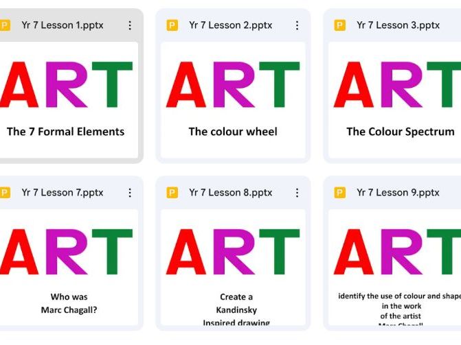 Colour in ART (Year 7) -  1 Term