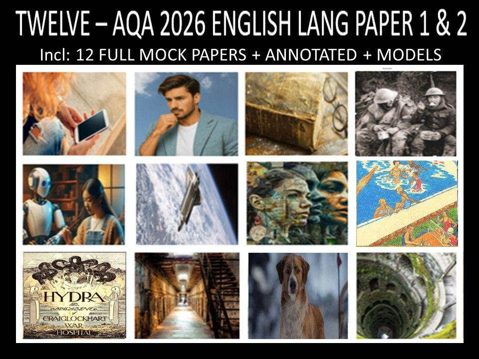 TWELVE - AQA PAPER 1 & 2 | 2026 FULL MOCKS | ANNOTATED | MODELS