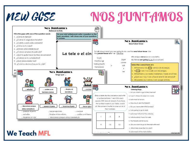New GCSE - Nos Juntamos Complete Unit Pack