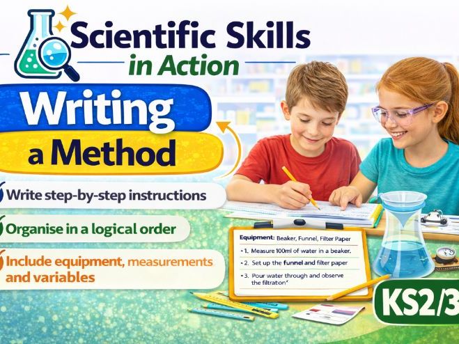 Writing a Method (KS2/3 Science Skills): Investigate Like a Scientist