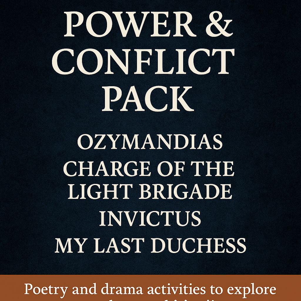 Poetry to Performance: Power & Conflict Pack