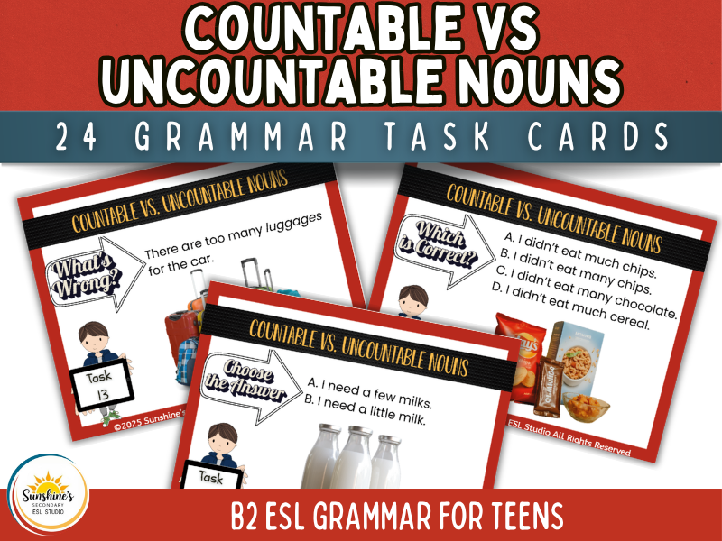 Countable & Uncountable Nouns | B2 EAL