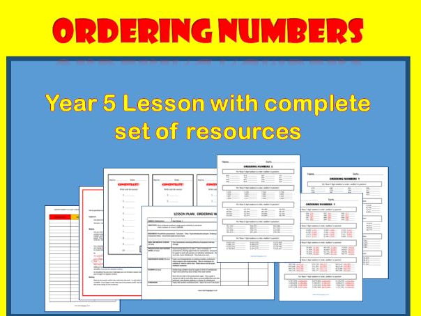 Ordering Numbers up to at Least 1,000,000 (Fully resourced lesson)