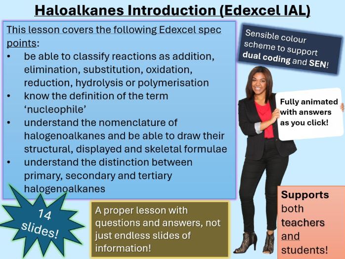 Halogenoalkanes Introduction | Full Lesson (click for video preview)