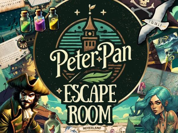 Peter Pan Escape Room Pirate Day Printable Game