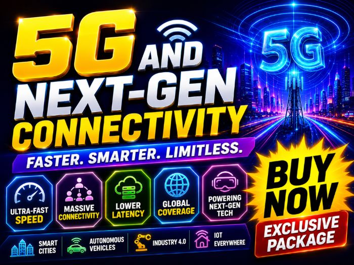 5G and Next-Gen Connectivity | Cambridge IGCSE & A-Level 9618 CS | PPT + Worksheets + Activity + MCQ