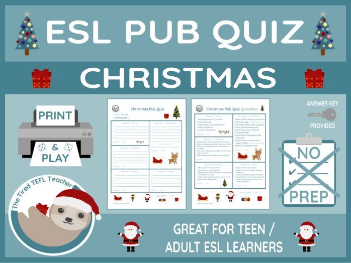 ESL Christmas Pub Quiz
