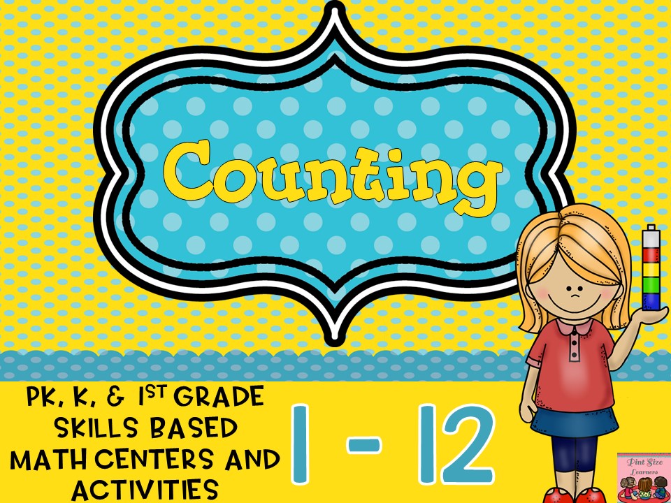 Counting Practice 1-12 ~ Center Activities and Worksheets