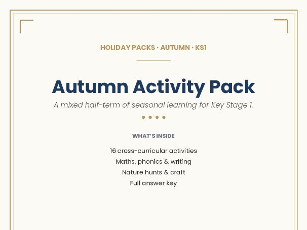 Autumn Activity Pack