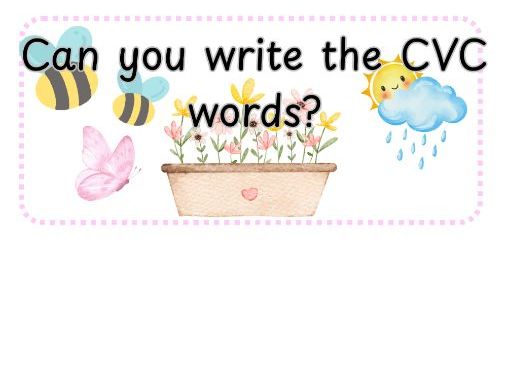 Spring Themed Phonics CVC Words Activity