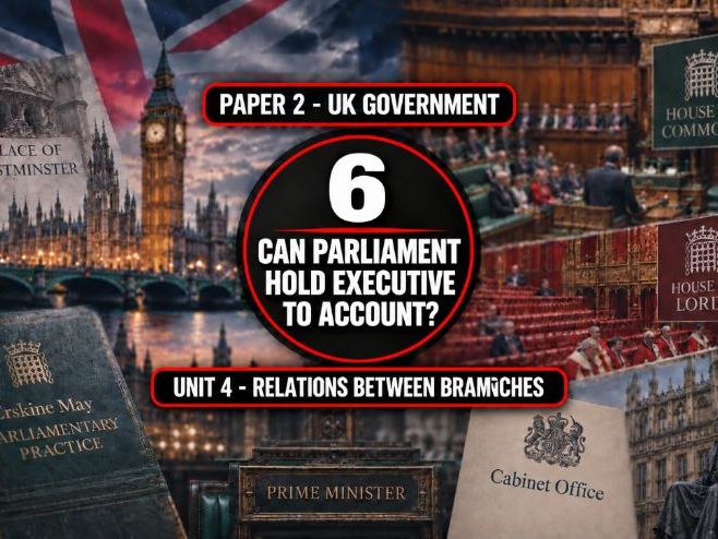 6 Relations between branches - Can Parliament hold executive to account?