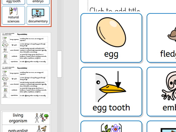 Year 5 Living Things and their Habitats Key Vocabulary widgit