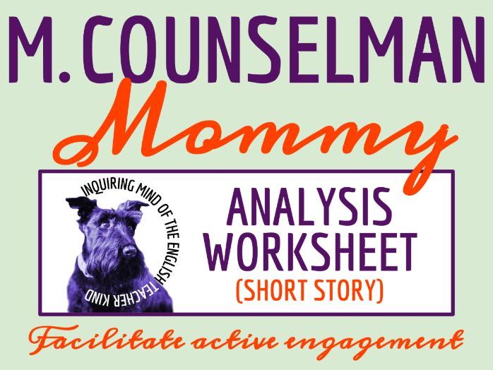 "Mommy" by Mary Elizabeth Counselman Close Reading Analysis Worksheet | Modern Ghost Story